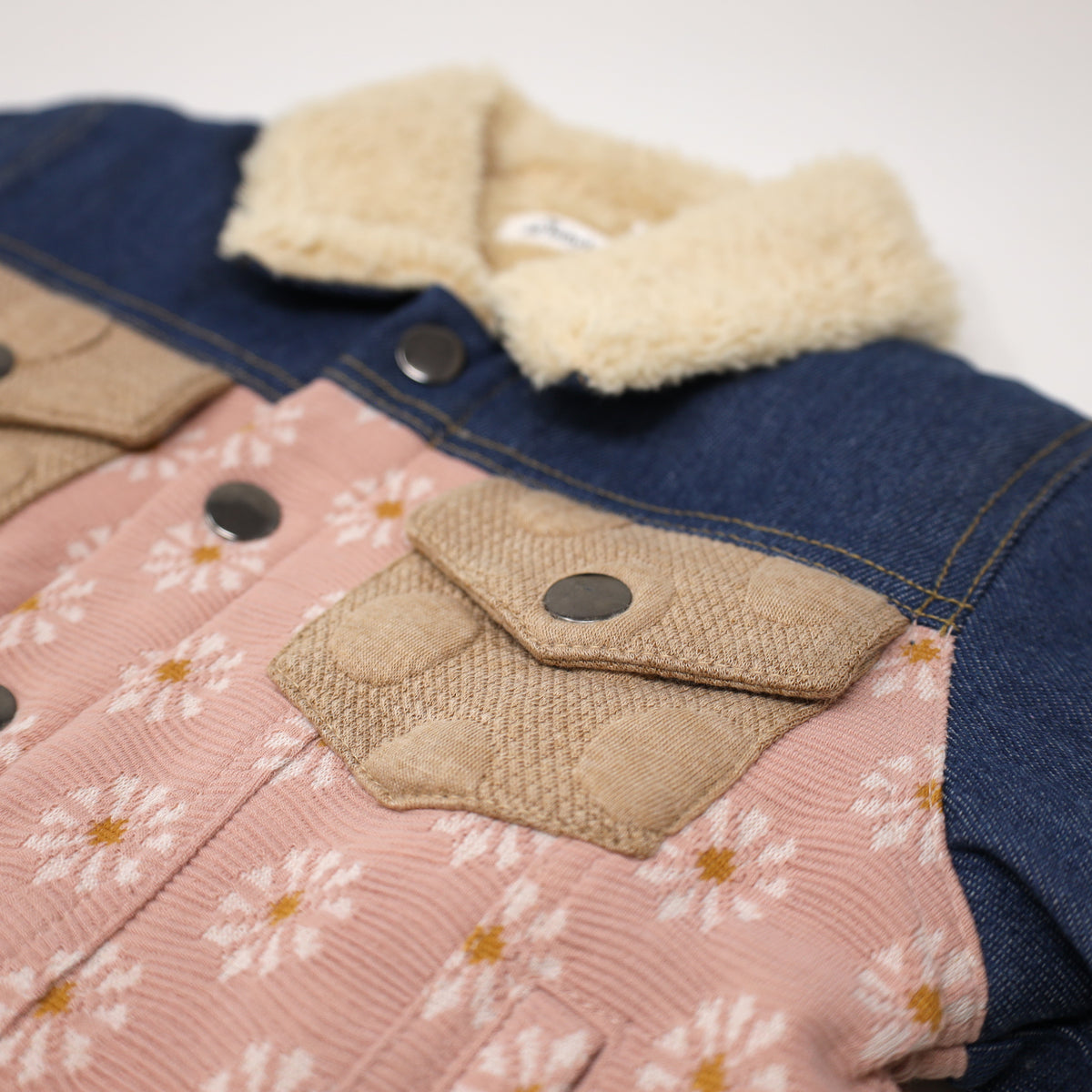 oh baby! Quilted Sunrise Denim Jacket with Snowdrift Lining - Multi Color  oh baby! X, Get Your Top Performace